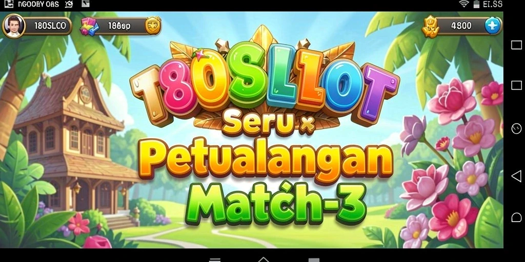 Tampilan gameplay seru dari 180SLOT dengan aksi Match-3.