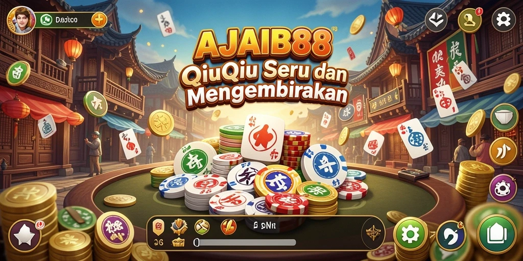 Screenshot AJAIB88 menunjukkan serunya gameplay QiuQiu.