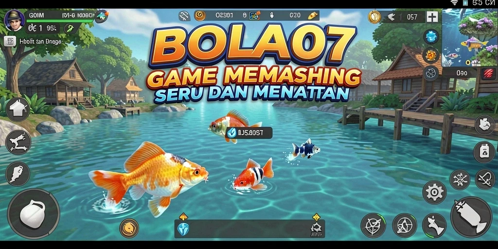 Gameplay seru dalam <strong>BOLA07</strong> menunjukkan aksi memancing yang mendebarkan.