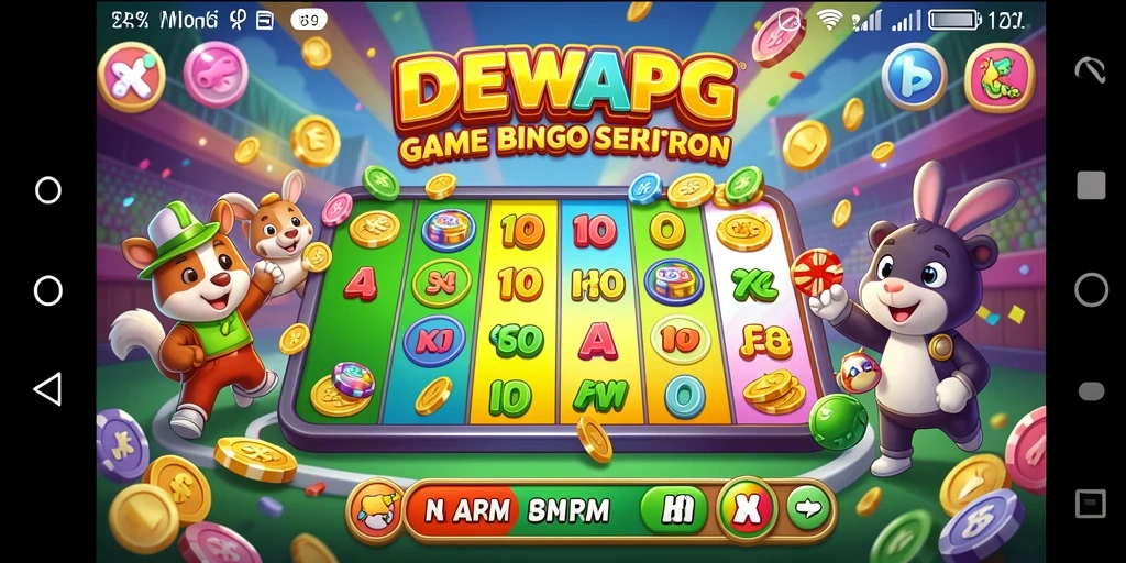Tampilan menarik dan seru dari permainan Bingo DEWAPG.