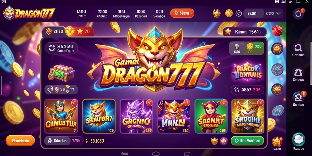 Tampilan gameplay seru dan mendebarkan di DRAGON777.