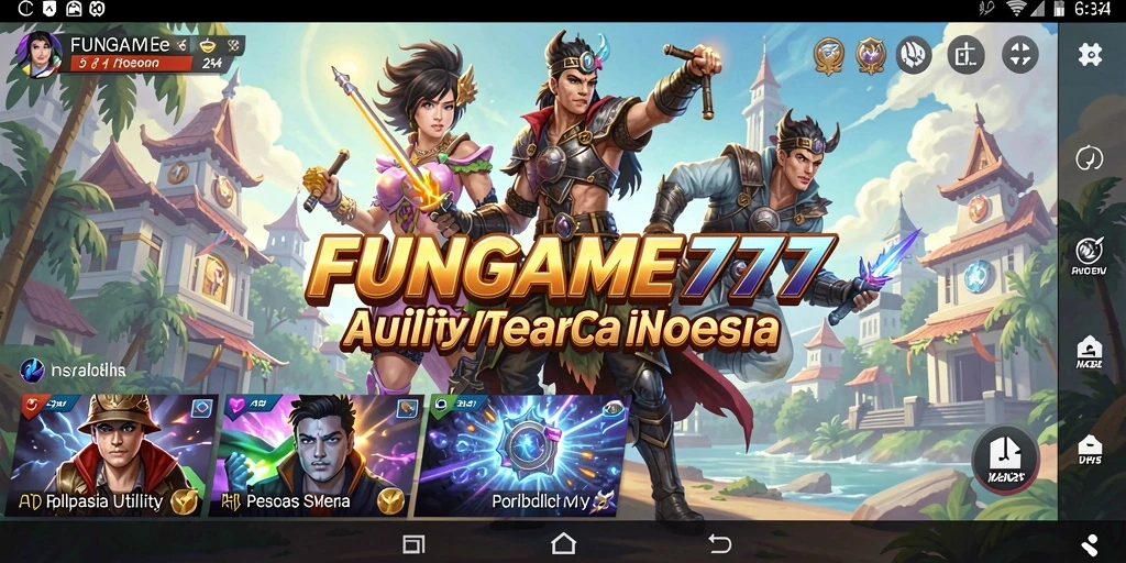 Tampilan antarmuka FUNGAME777 yang intuitif dan mudah digunakan.