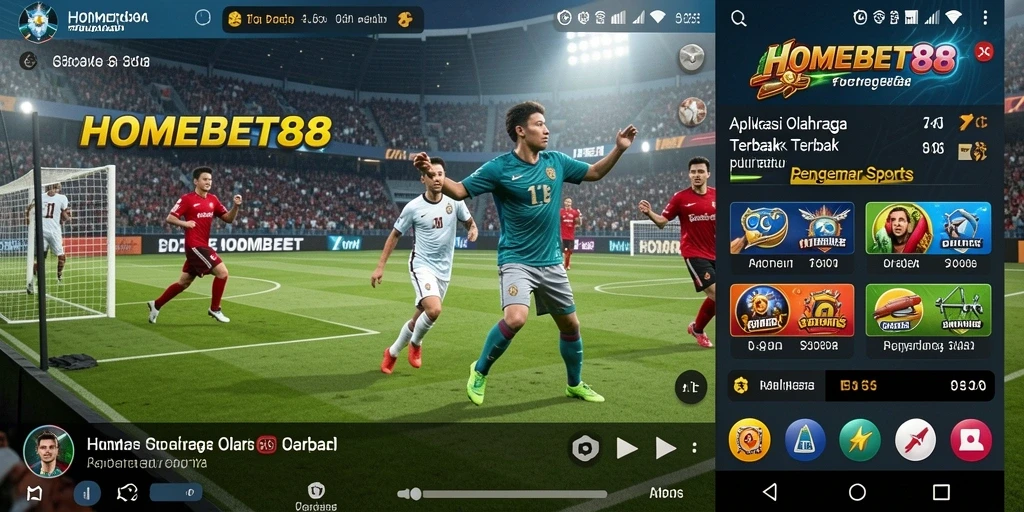 Tampilan gameplay HOMEBET88 yang menampilkan berbagai opsi taruhan olahraga.
