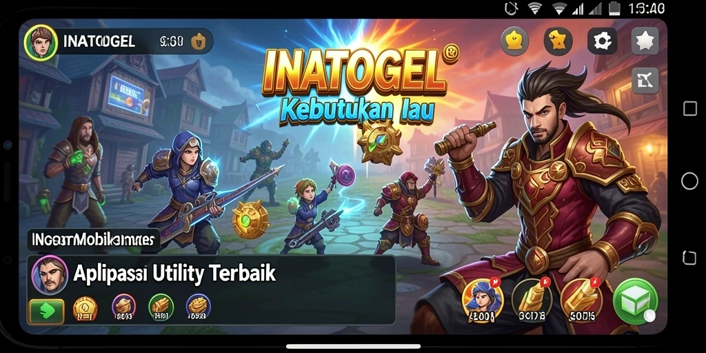 Tampilan antarmuka pengguna yang intuitif dari INATOGEL.