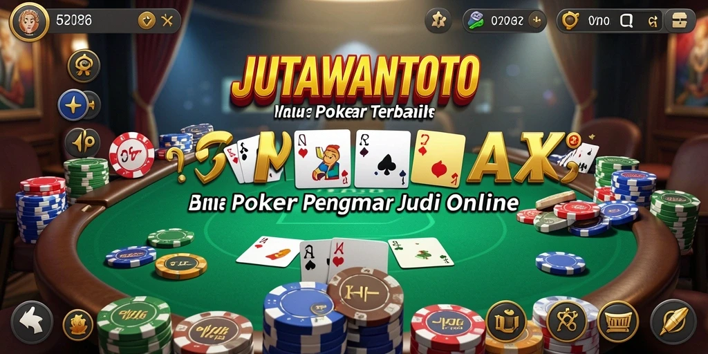 Tampilan gameplay seru JUTAWANTOTO yang penuh strategi Poker.
