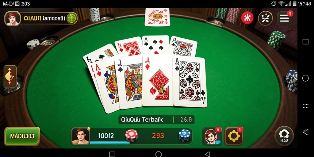 Gameplay seru QiuQiu di MADU303 dengan fitur interaktif.
