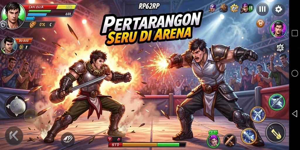 Gameplay RP62RP yang intens dan mendebarkan.