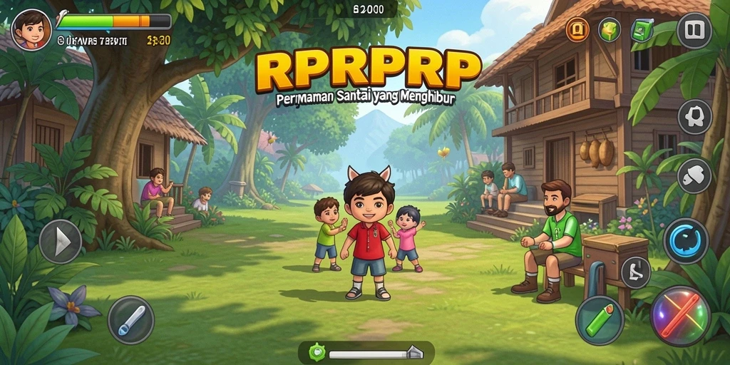 Tampilan gameplay RPRPRP yang menarik dan interaktif.