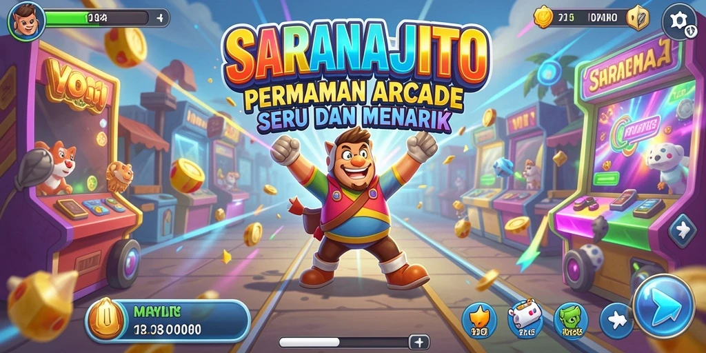 Tampilan gameplay seru dan menarik dari SARANAJITU.