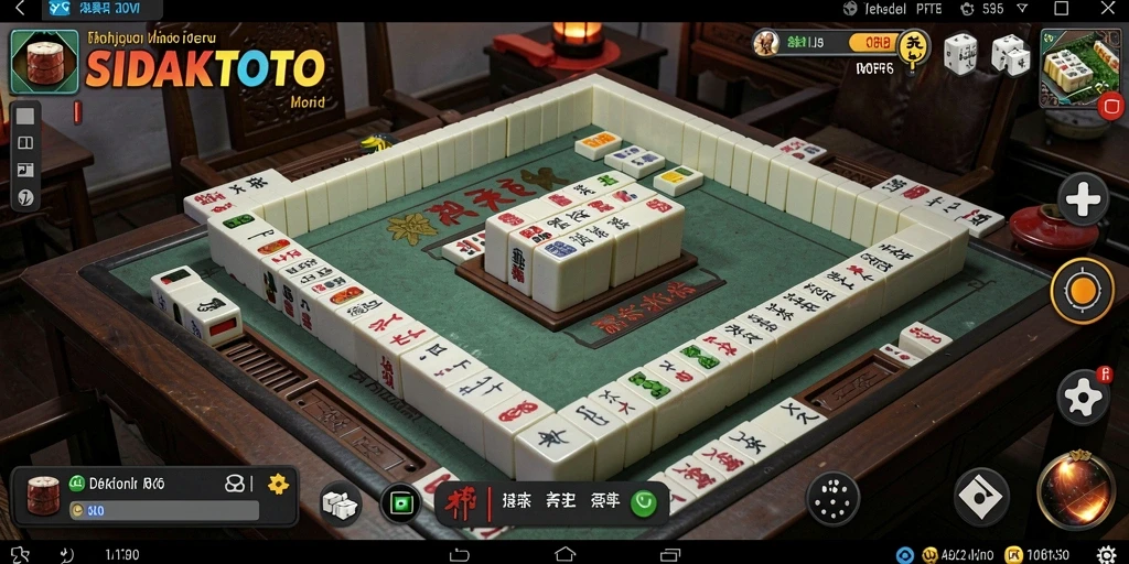 Tangkapan layar gameplay SIDAKTOTO yang menampilkan aksi Mahjong yang seru.