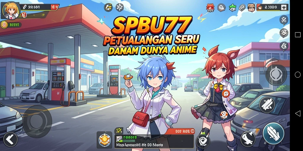 Screenshot gameplay SPBU77 yang menampilkan pertarungan seru.