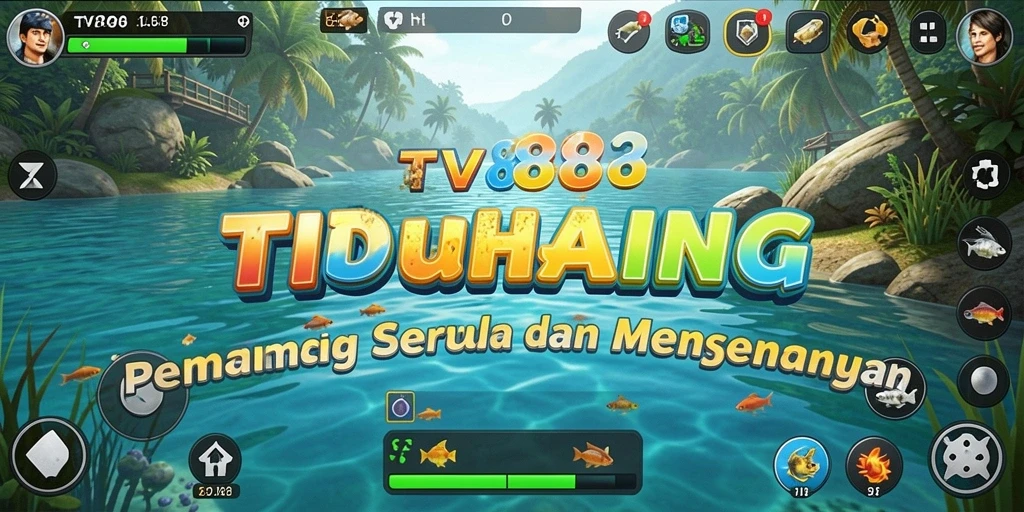 Tampilan gameplay <strong>TV888</strong> dengan berbagai spesies ikan yang memikat.