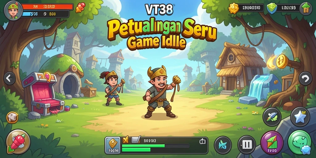 Screenshot gameplay VT38 menampilkan karakter dalam misi Idle.