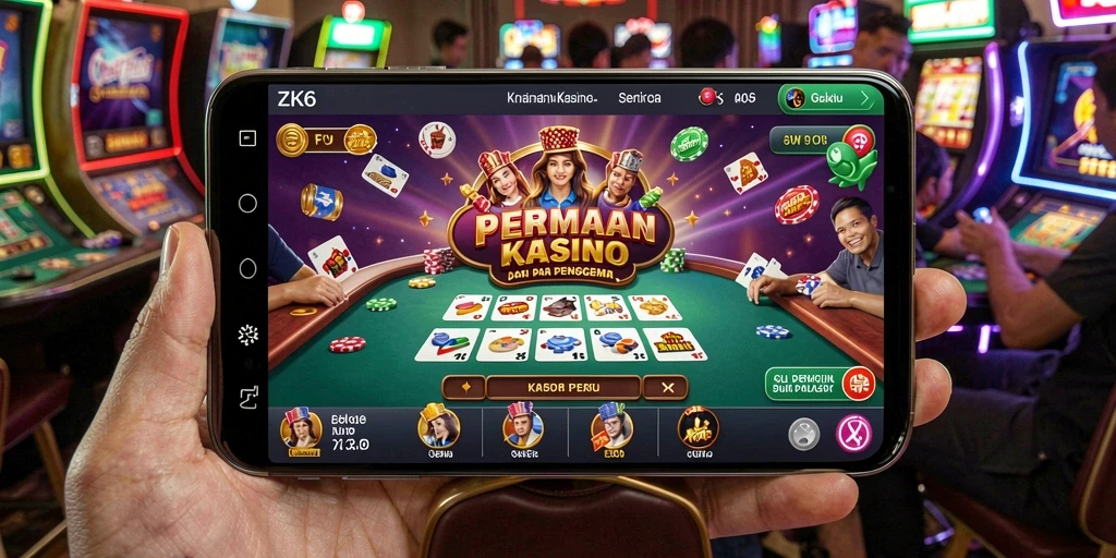 Tampilan gameplay ZK6 yang seru dan menegangkan di layar.