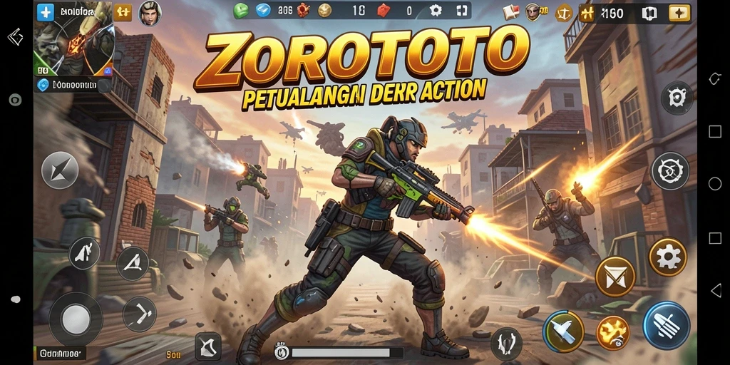 Tampilan seru dari gameplay ZOROTOTO yang penuh aksi.