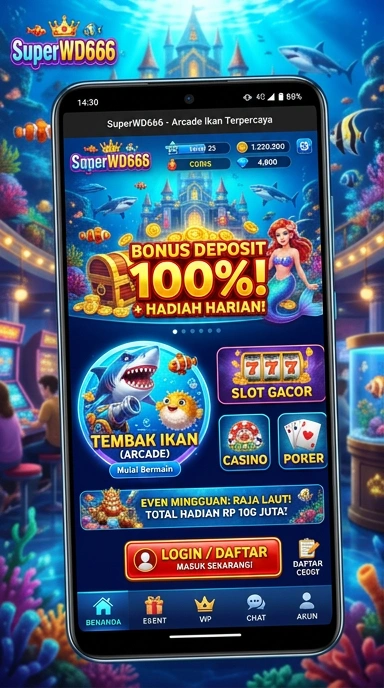 Tampilan aplikasi superwd666 yang menarik dan mudah digunakan.
